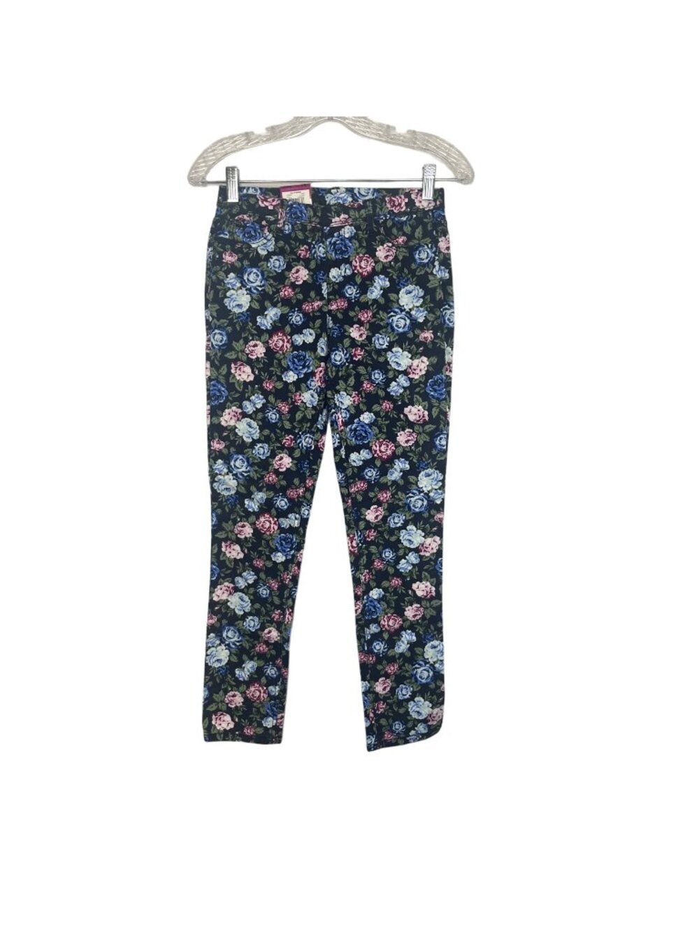 Jordache Girls Floral Print Jegging Pull On Pants Size Large New